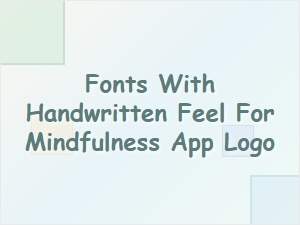 Imperfect Strokes for a Mindful Logo