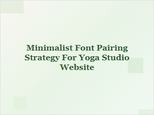 Balancing Serenity and Style with Sans Serifs