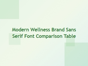 A Guide to Modern Wellness Brand Sans Serifs