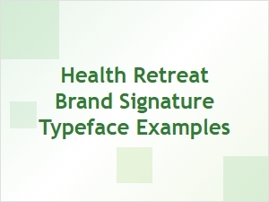 Elegant Script Fonts for Health Retreat Branding